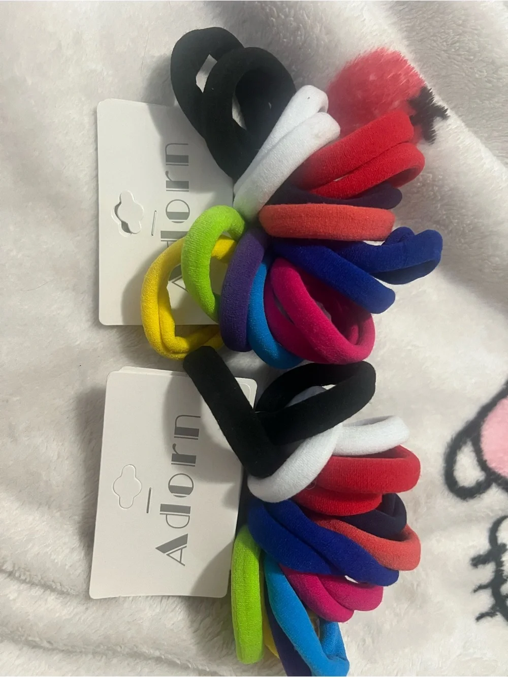 Multicolor Stretch Hair Tie Pack of 2